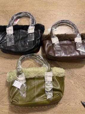 Y2k leather shoulder bags $25 each Black